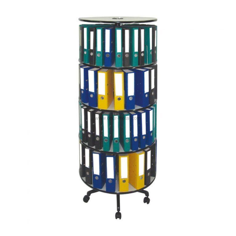 4Storey Revolving Filing For 70 cm Ring Binders Onur Metal