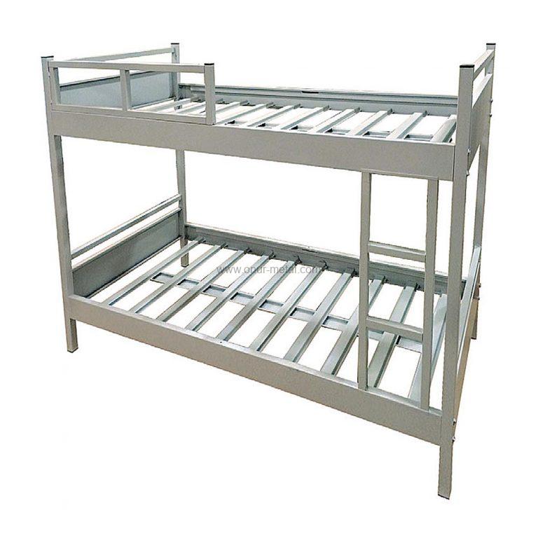 Bunk Bed With Safety Rail Onur Metal Çelik Eşya